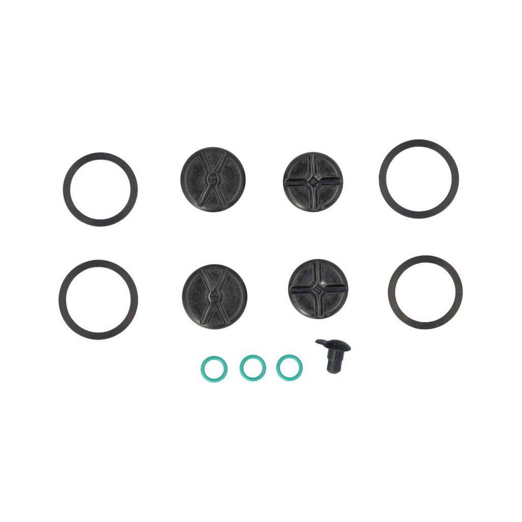 Sram Remd Maven A1 remklauw zuiger set met 18/19.5 mm voor remsysteem, inclusief 4 onderdelen, op een witte achtergrond