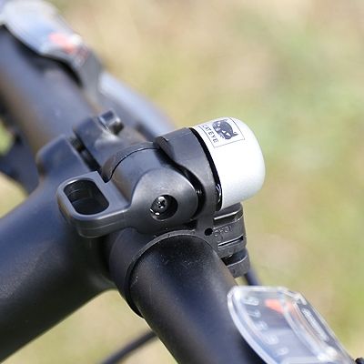 Cateye Nido Oh-1500 fietsbel met twee keer klingel, compacte en opvallende fietsbellen voor veilig fietsen.