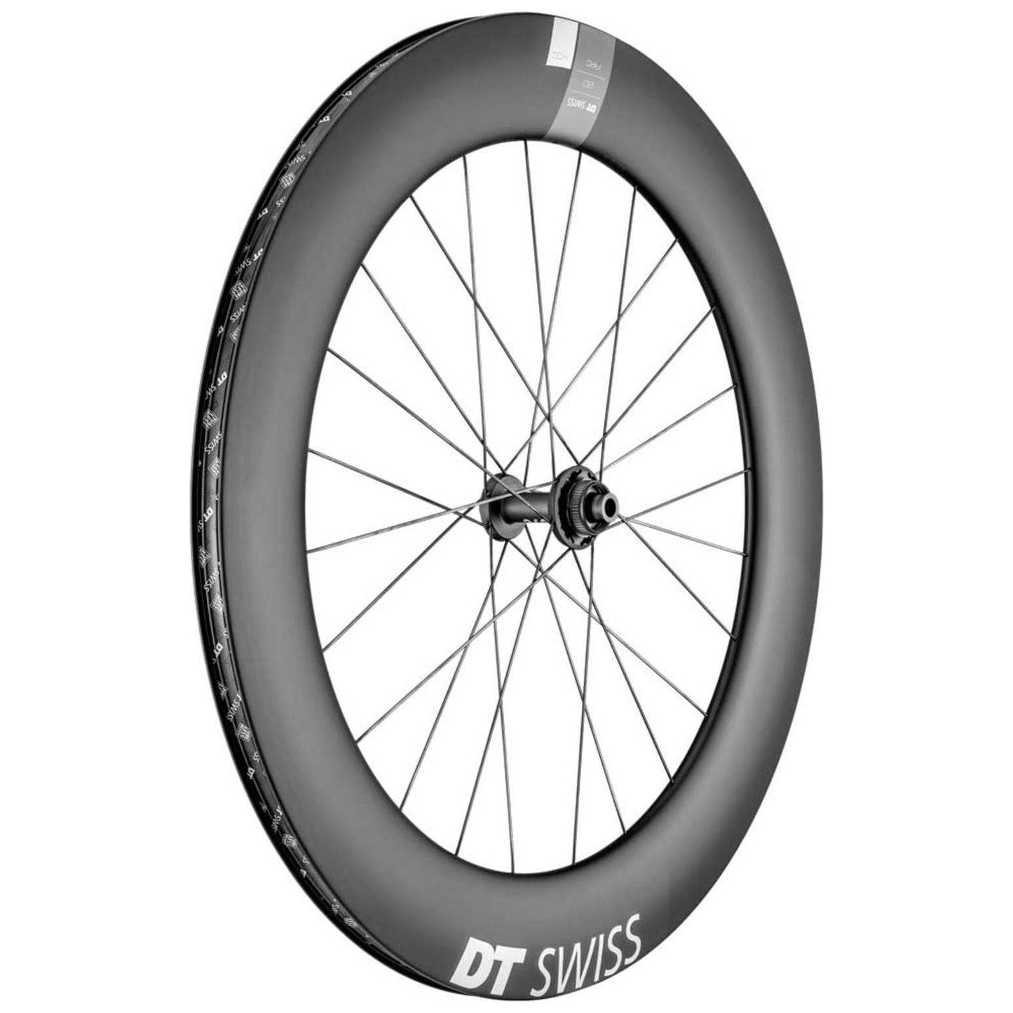 Voorwiel 28" DT Swiss ARC1400 Dicut 80 DB Carbon Zwart - Le Coq Wielerartikelen