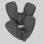 Urban Iki Duod Junior voetbeschermer in Bincho Black, beschermplaat voor fietsstoeltjes, duurzame en veilige accessoire.