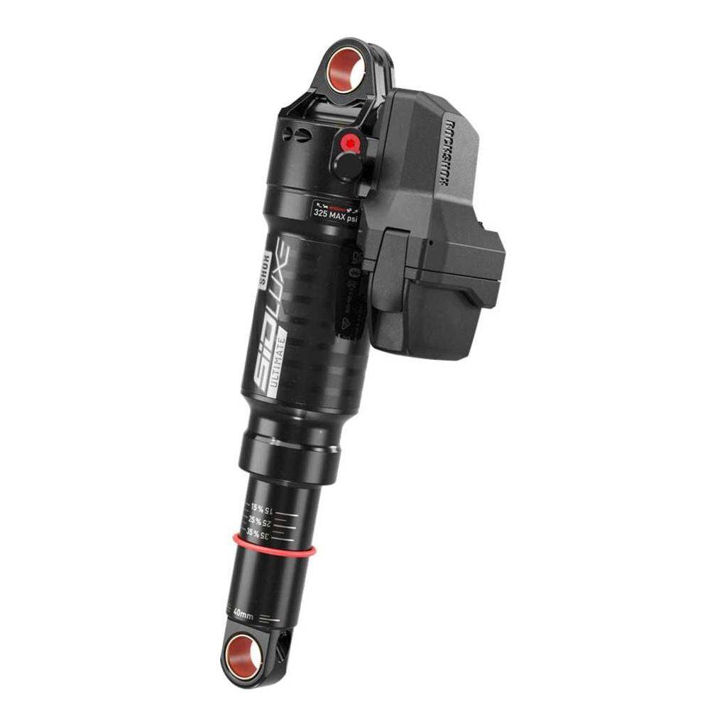 RockShox Sidluxe Ultimate Flight Attendant A2 schokbreker, zwart, 190x40mm, voor mountainbike, zichtbaar in close-up op afbeelding
