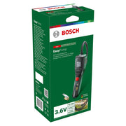 Bosch Easypump elektrische fietspomp met USB-C, toont de digitale drukmeter en het compacte ontwerp voor snel oppompen.