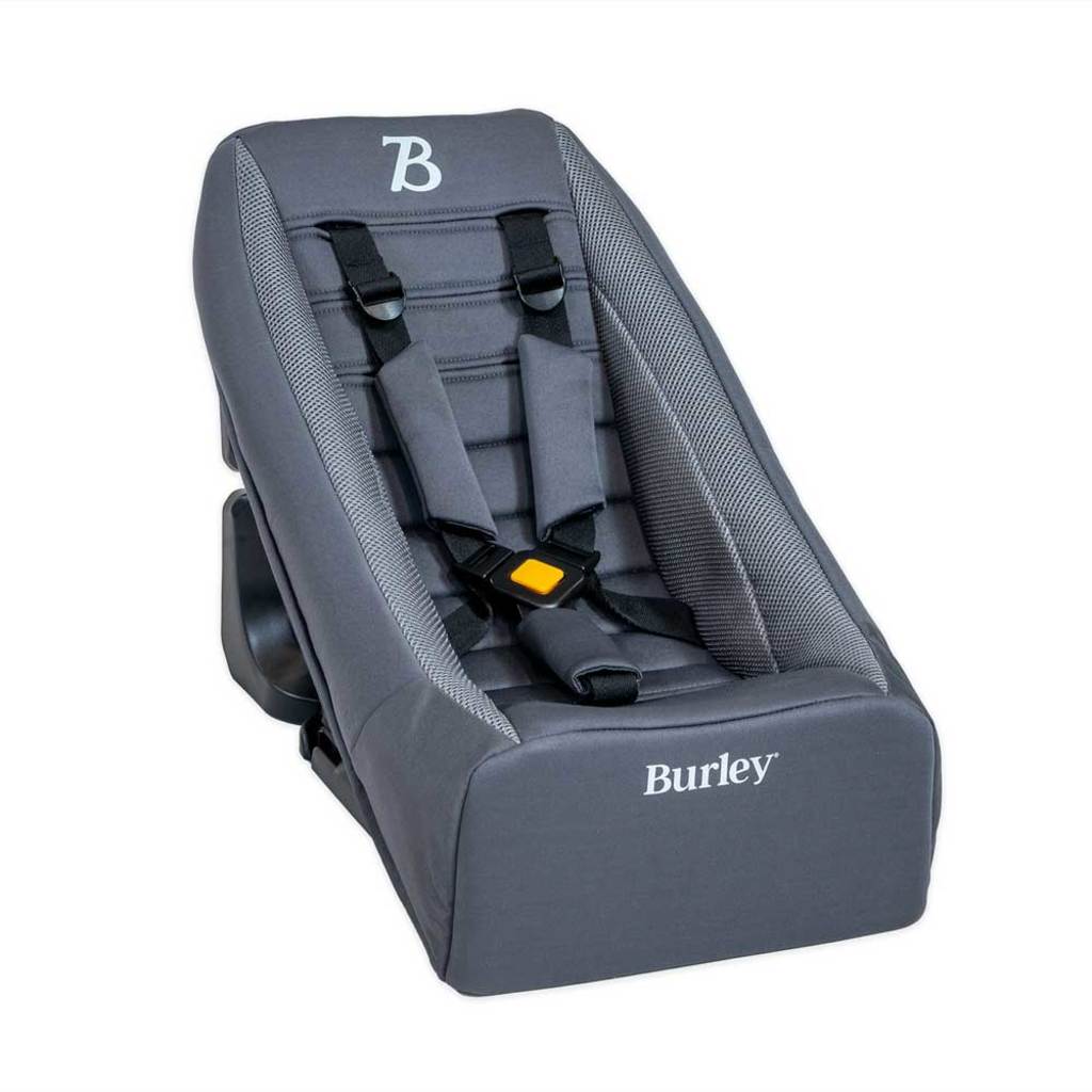 Burley peuterschaal voor baby's van 1-10 maanden, grijs, zachte en comfortabele schaal voor jonge kinderen.