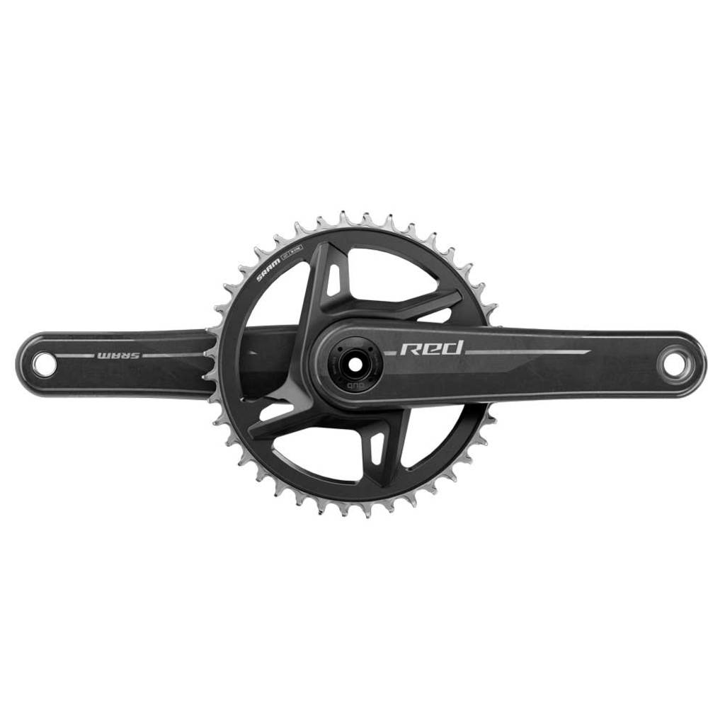 Sram Red Wide E1 gravel crankstel met DUB Dm carbon, 160mm, 42T zwart, 13 versnellingen, voor racefietsen