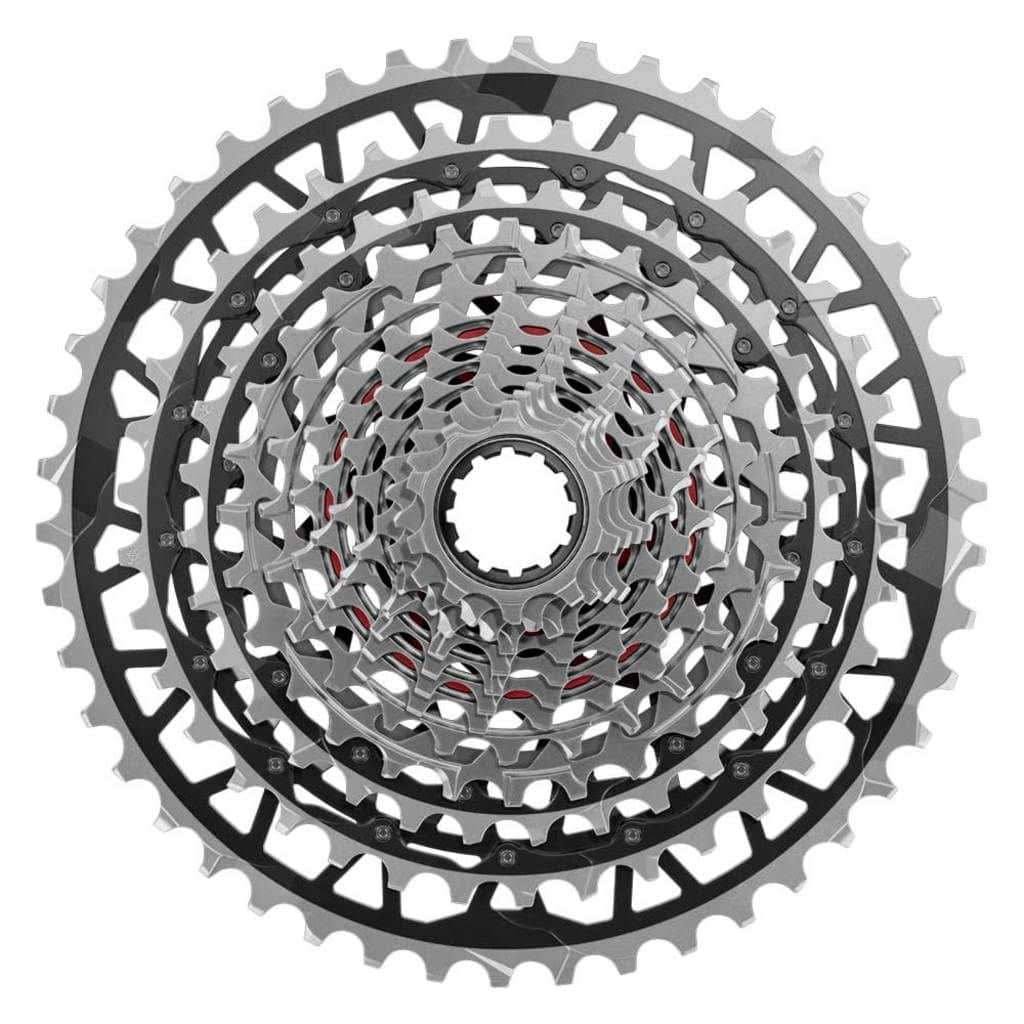 Sram Xg1391 Wide Xplr E1 cassette 13-speed Zilver, geschikt voor mountainbikes en snelle off-road ritten
