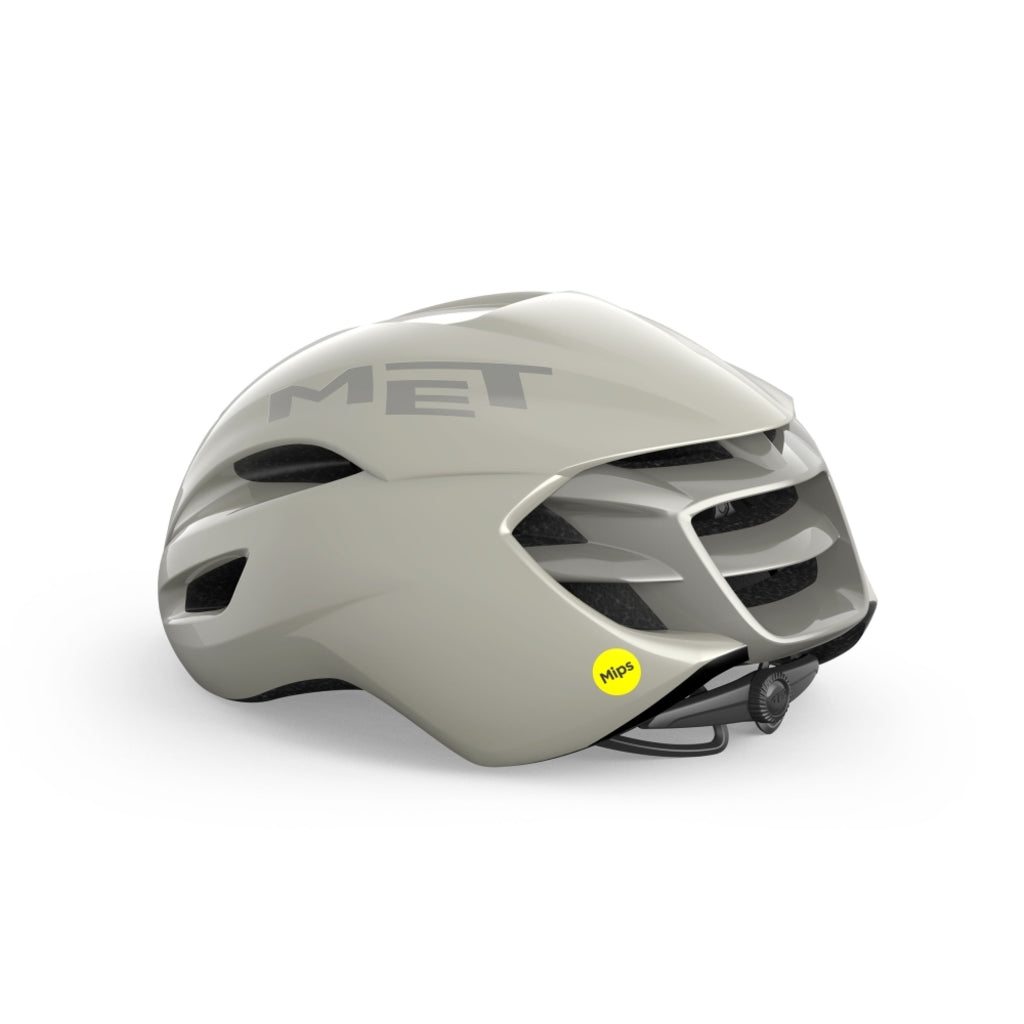 Racefiets helm MET Manta Mips met aerodynamisch ontwerp en ventilatiegaten, geschikt voor wielrenners, zwart en oranje kleur