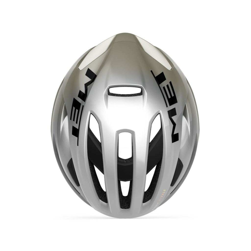 Rode MET Rivale Mips racefiets helm met ventilatiegaten en verstelbare straps, ideaal voor wielrenners.