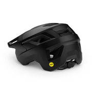 MET MTB fietshelm Shelter MIPS met ventilatieopeningen en verstelbare riem, ontworpen voor comfort en veiligheid tijdens mountainbiken