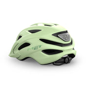 MET MTB helm met crossover ontwerp, urban en mountainbike stijl, met ventilatiegaten en stevige constructie.