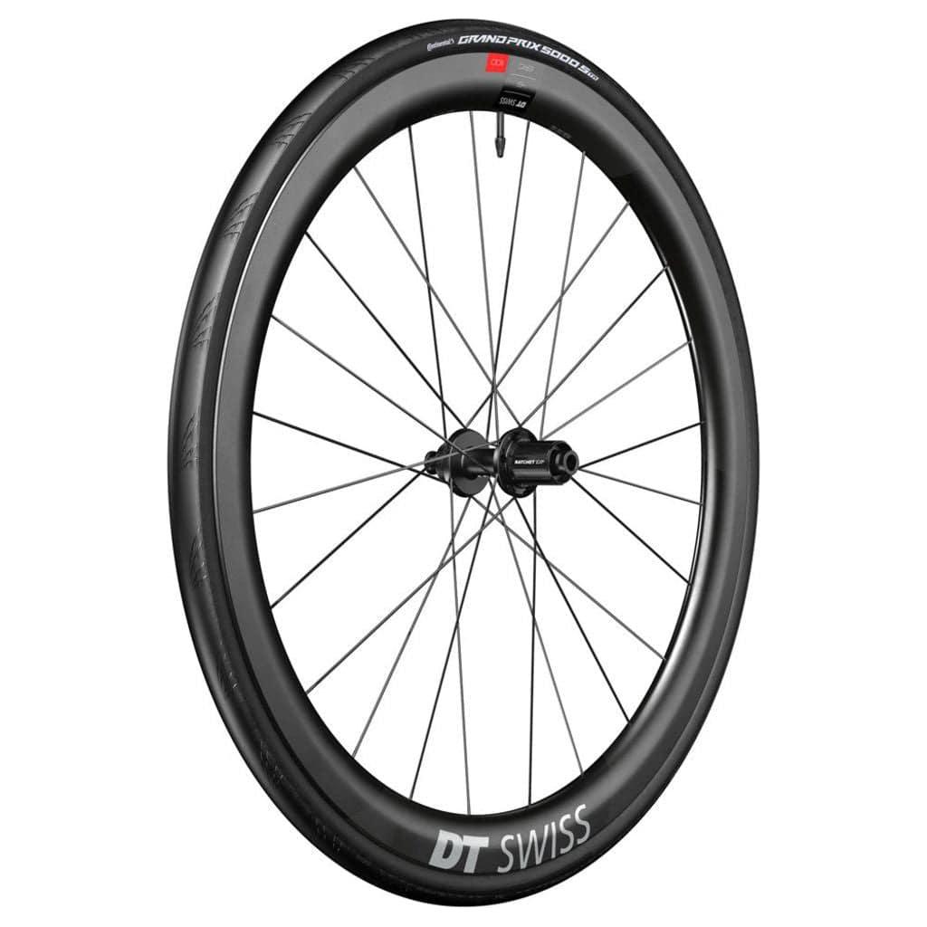 Voorwiel 28" DT Swiss ERC1100 Dicut 35 DB WTS Disc CL Carbon zwart voor racefiets, lichte en aerodynamische wielset
