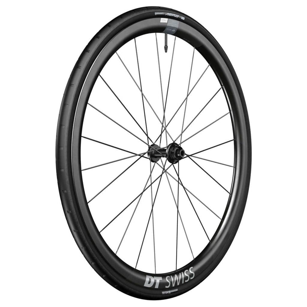 Voorwiel 28 inch DT Swiss ERC1400 Dicut 35 DB WTS Disc CL Carbon zwart voor racefiets, lichte en aerodynamische wielset
