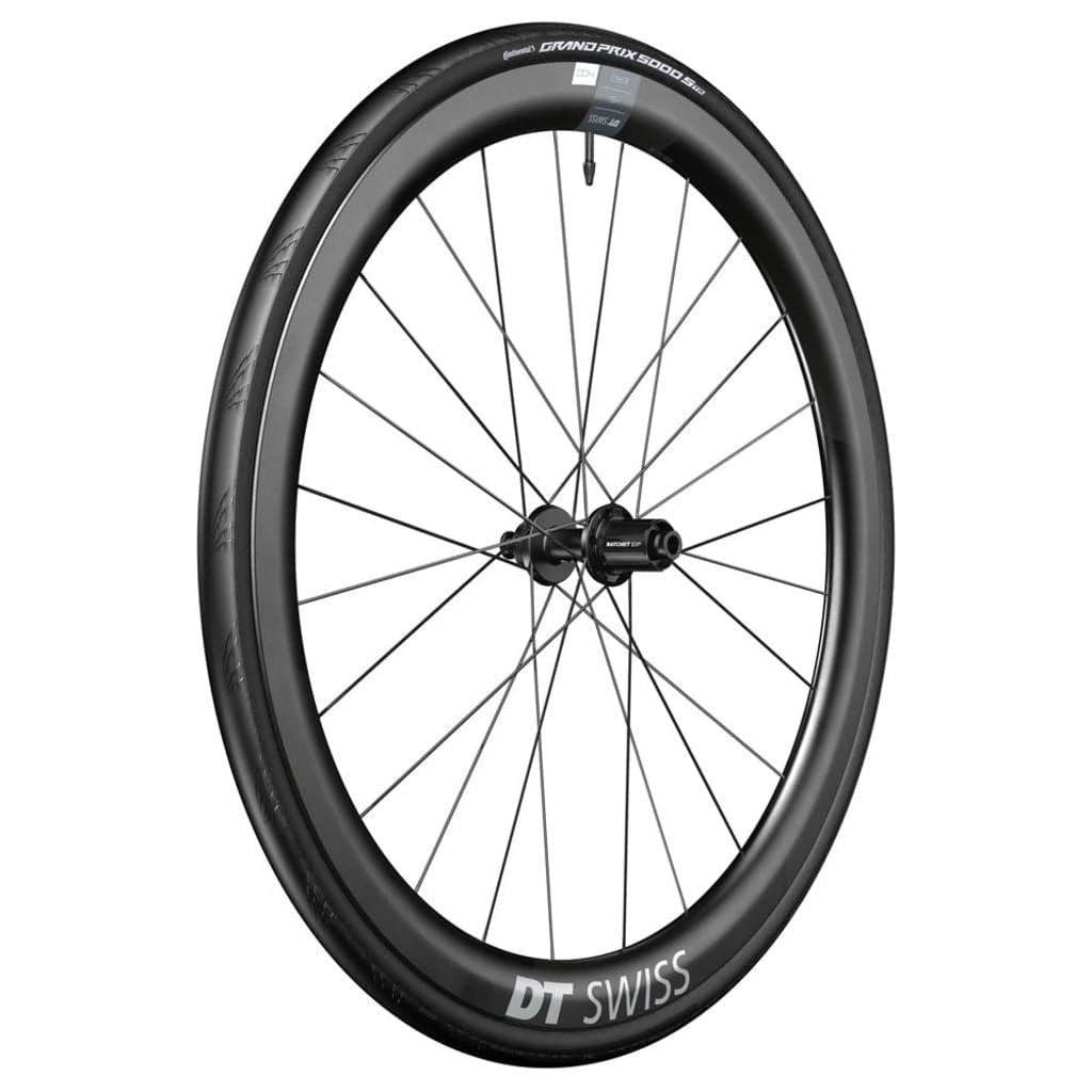 Achterwiel 28" DT Swiss ERC1400 Dicut 45 DB WTS SH 10/11V Disc CL Carbon Zwart - Le Coq Wielerartikelen