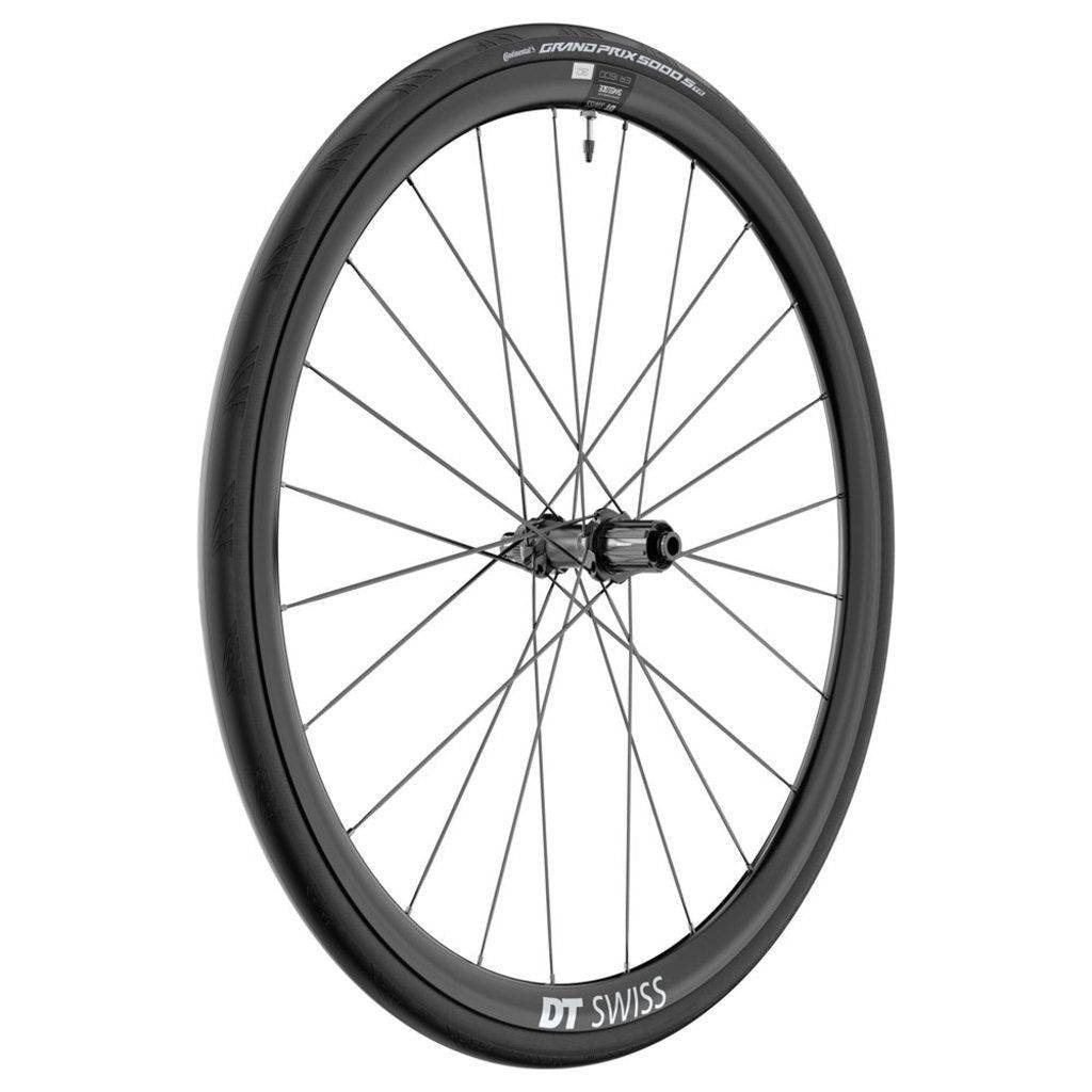 DT Swiss Racefiets wiel A 28 DT ER1600 Spline 30 WTS 142/12 Sh11, lichtgewicht en aerodynamisch wiel voor racefietsen