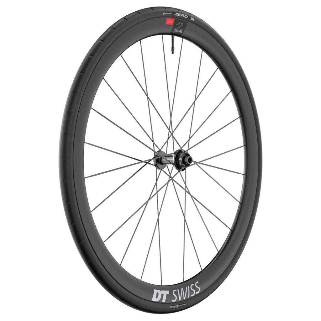 Voorwiel 28" DT Swiss ARC1100 Dicut 38 DB WTS Disc CL Carbon zwart, racefiets wielen, lichte en aerodynamische velg