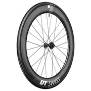 Voorwiel 28" DT Swiss ARC1400 Dicut 62 DB WTS disc carbon zwart voor racefiets, lichte en aerodynamische fietsvelg