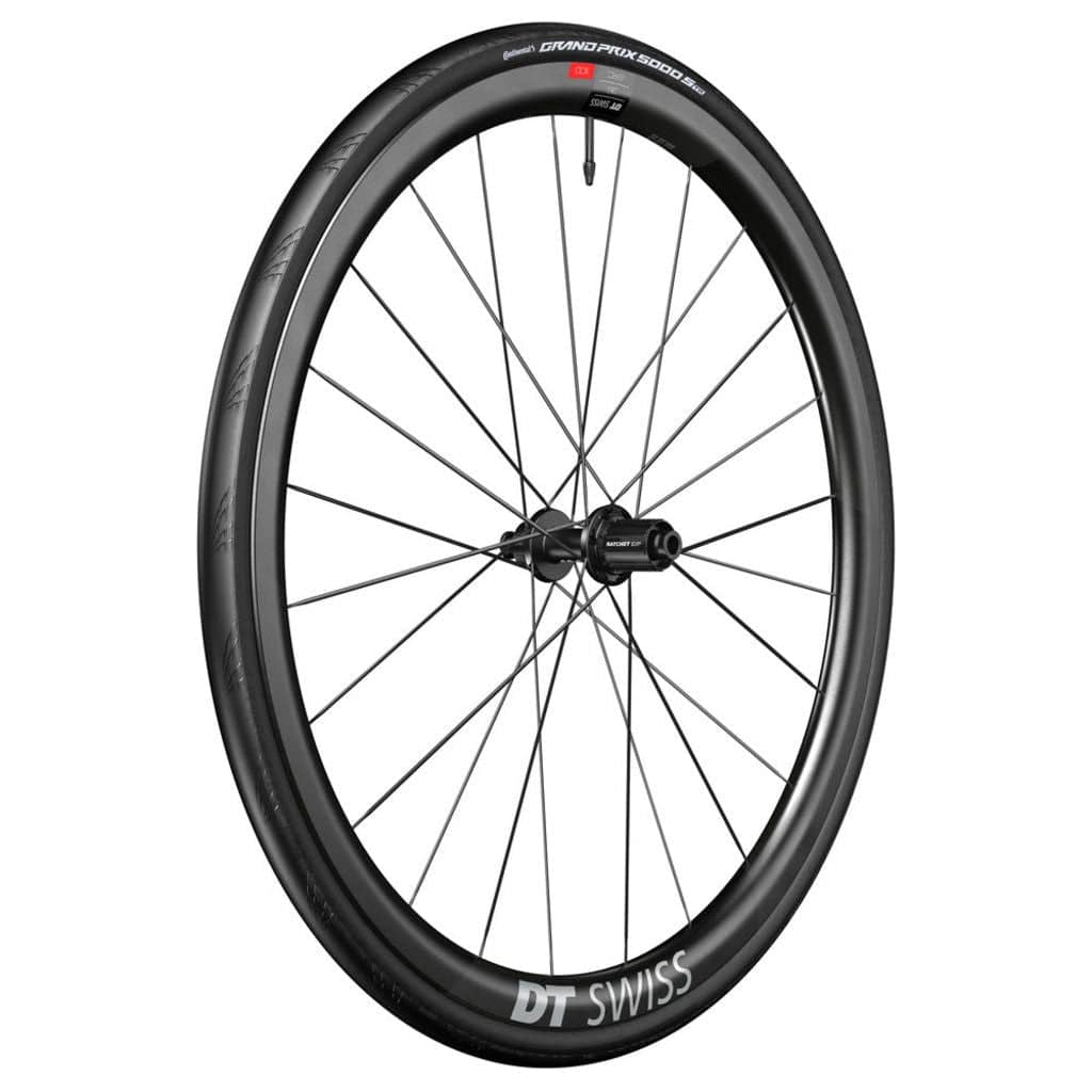 Achterwiel voor racefiets, 28 inch DT Swiss ERC1100 Dicut 35 DB WTS, carbon zwart, met disc remmen en 10/11V snelspanner
