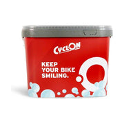 CyclOn Onderhoudsemmer Wax Lube XL complete schoonmaakset met borstels en smeermiddelen voor fietsonderhoud.