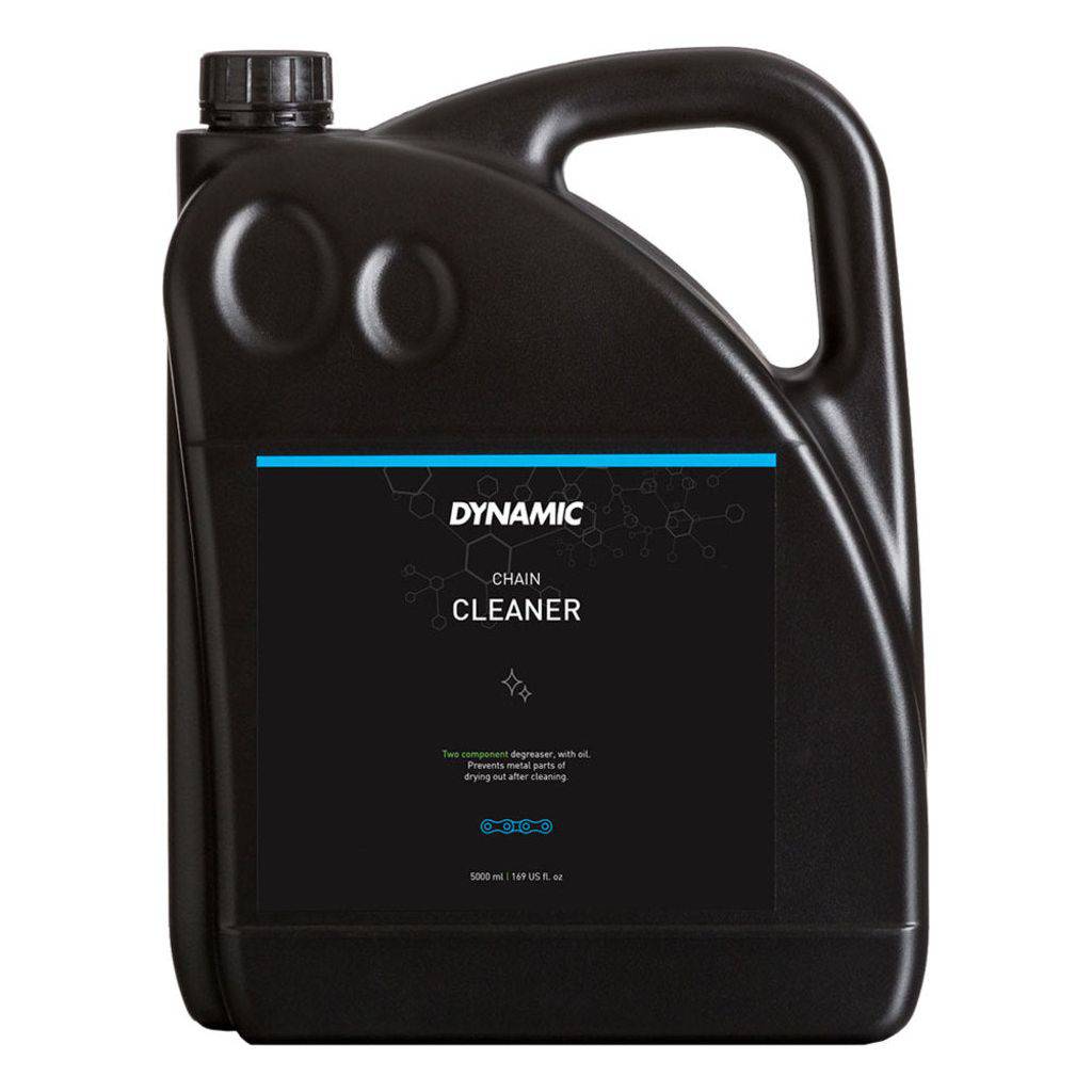 Dynamic ontvetter voor ketens, 5 liter, schoonmaakmiddel voor het verwijderen van vet en vuil van metalen onderdelen.