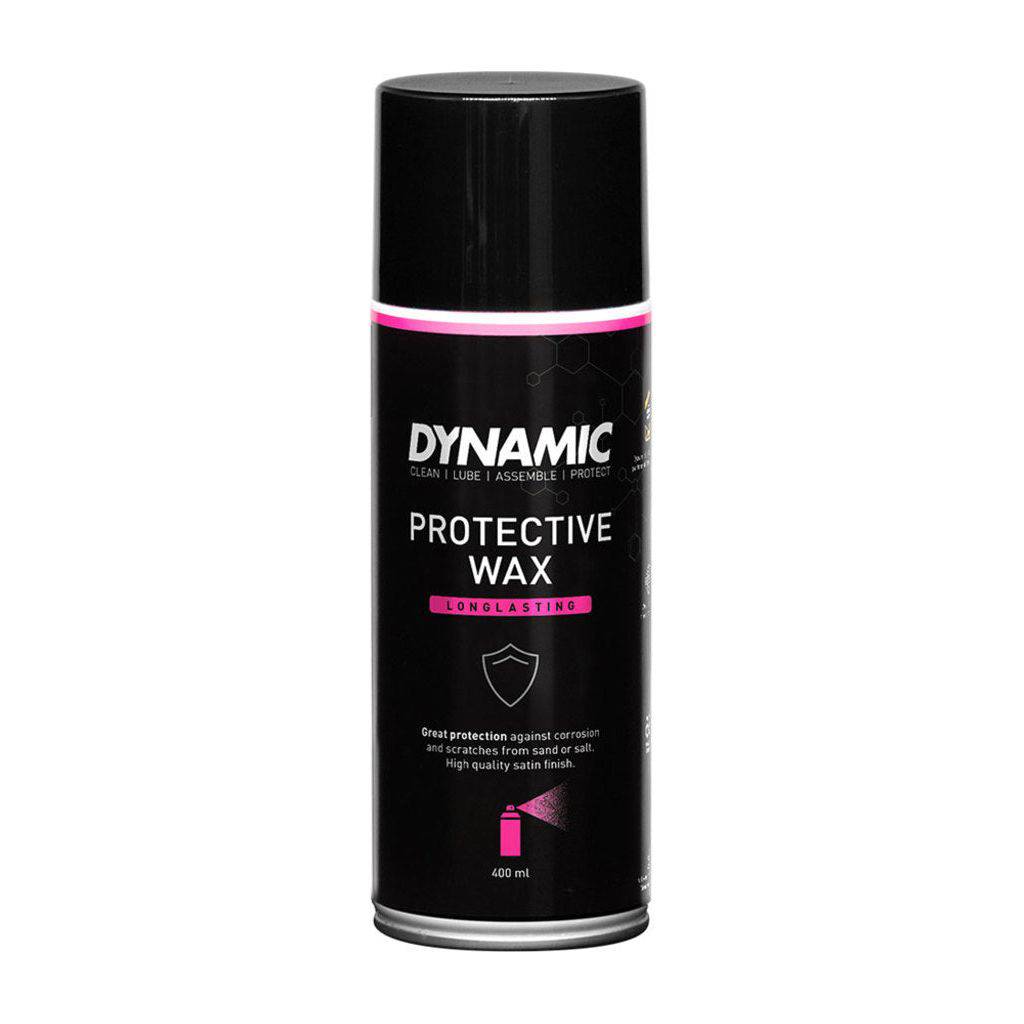 Dynamic beschermingsmiddel spray in 400 ml, toont een spuitbus met beschermende wax voor auto's en oppervlakken.
