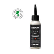 Dynamic Slick Wax Lube wax en olie voor smeermiddelen, met een witte tube en zwarte dop op een witte achtergrond
