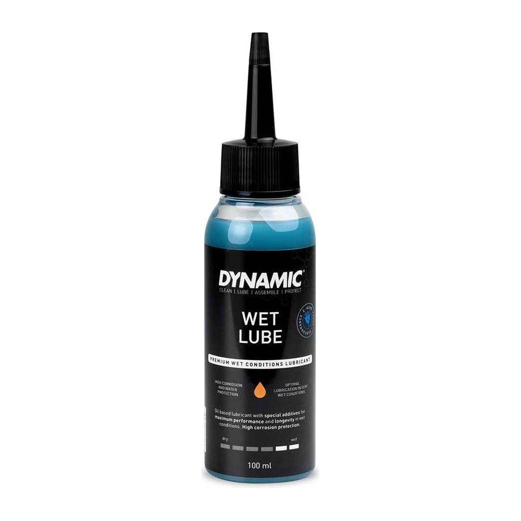 Dynamic Wet Lube smeermiddel, 100 ml olie voor natte omstandigheden, geschikt voor fietsen en motoren