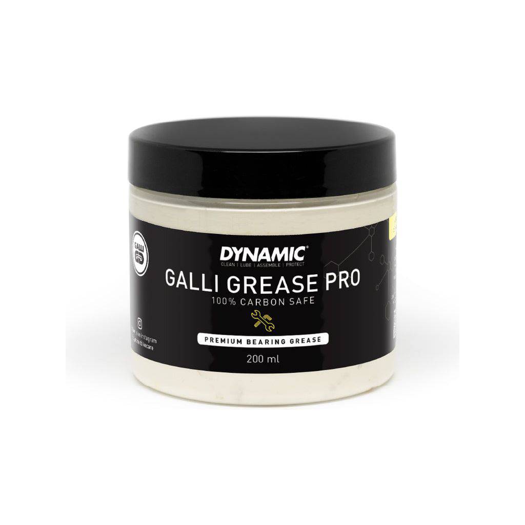 Dynamische Galli Grease Pro 200 ml lagervetpot met fietsborstel voor het smeren en onderhouden van fietsen