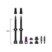 Dynamic Barkeeper Tl Tubeless ventiel set A2, tubeless ventielen voor comfortabele en betrouwbare fietsbanden, zwart kleur.