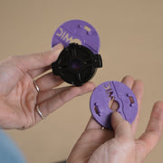 Dynamic kettinghouder Grs Pocket Sprocket wit, schoonmaakmiddel voor kettingen en sprockets, wit kunststof ontwerp.