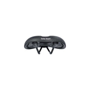 Zwarte Selle Royal Explora JR kinderzadel voor fiets met foam matrix vulling, geschikt voor 16-20 inch kinderfietsen.