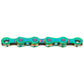 Ketting KMC X12 Waxed 12V 11/128" 126 Schakels - Aurora Green - Le Coq Wielerartikelen