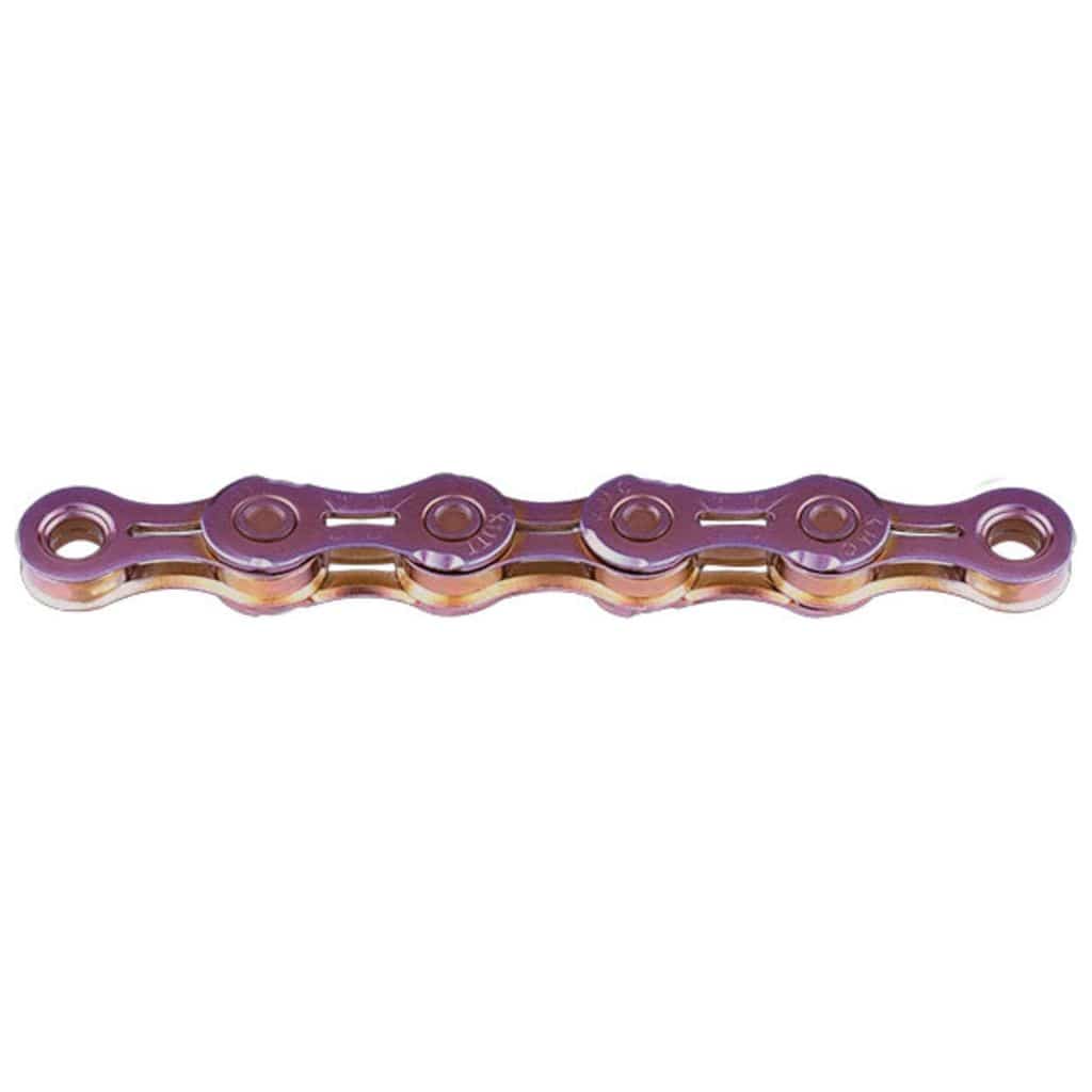 KMC TT11 ketting voor 11-speed fietsen, waxed chroom afwerking, 118 schakels, duurzame fietsketting