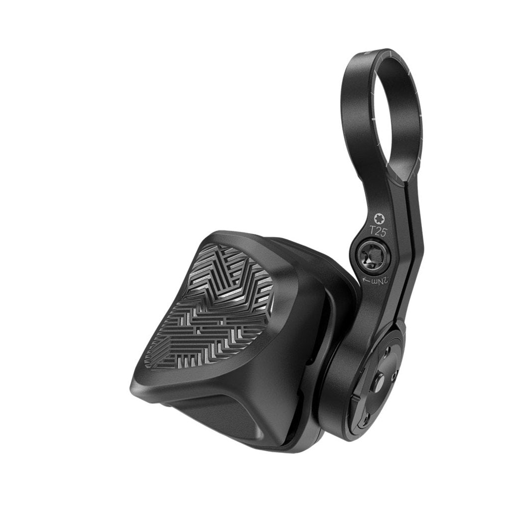 Zwarte Sram Versteller AXS Pod D1 12V shifters met rocker links voor 12-speed fiets.