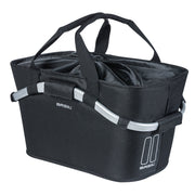 Basil Carry All achtermand voor fiets, zwart, 22 liter, stevige fietsmand voor bagage en boodschappen