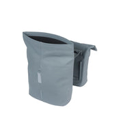 Basil City dubbele fietstas 28-32 liter waterafstotend, geschikt voor MIK dragers, zwart met reflecterende details