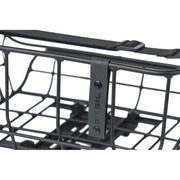 Basil Portland MIK achterfietskrat van 25 liter, aluminium fietsmand voorop of achterop de fiets, geschikt voor stadsfietsen.
