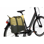 Nieuwe Looxs Kota Oslo enkele fietstas met 24 liter inhoud, zwart met verstelbare riem en reflecterende details.
