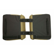 Nieuwe Looxs Joli dubbele fietstas van 37 liter, gemaakt van gerecycled polyester, bevestigd aan fietsmand of drager.
