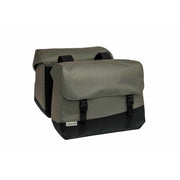 Nieuwe Looxs Joli dubbele fietstas van 37 liter, gerecycled polyester, zichtbaar met twee ruime vakken en reflecterende details.