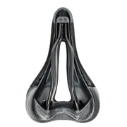 Zadel Selle Italia ST1 Superflow aluminium zwart, comfortabel stadsfiets en e-bike zadel met superflow zadelkussen.