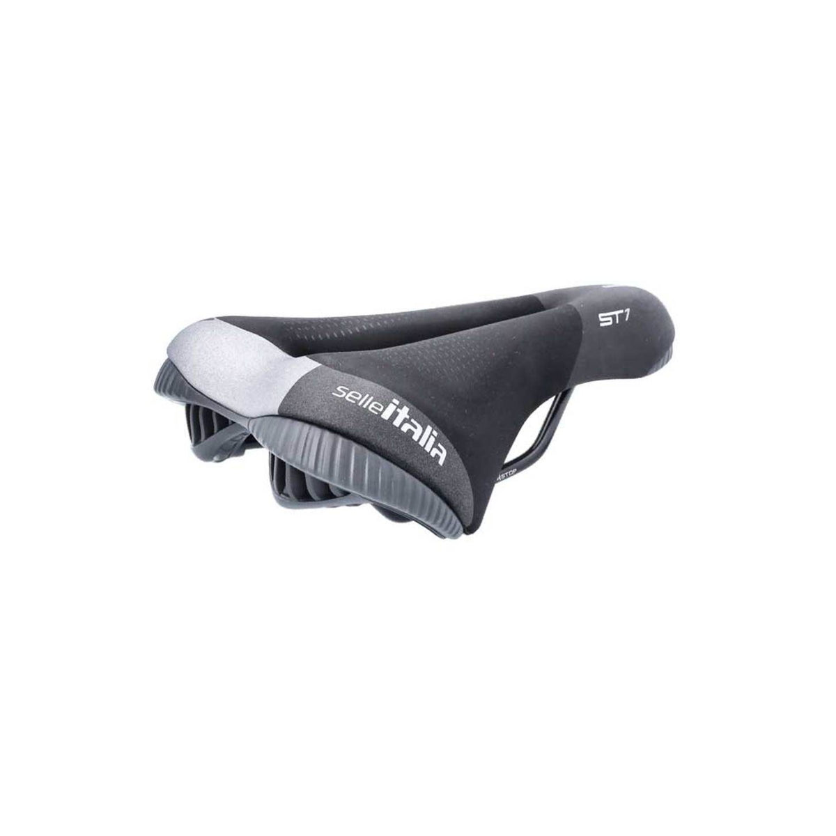 Zadel van Selle Italia, ST1 Superflow Aluminium L3, zwart, geschikt voor stadsfietsen en e-bikes, comfortabele zitpositie
