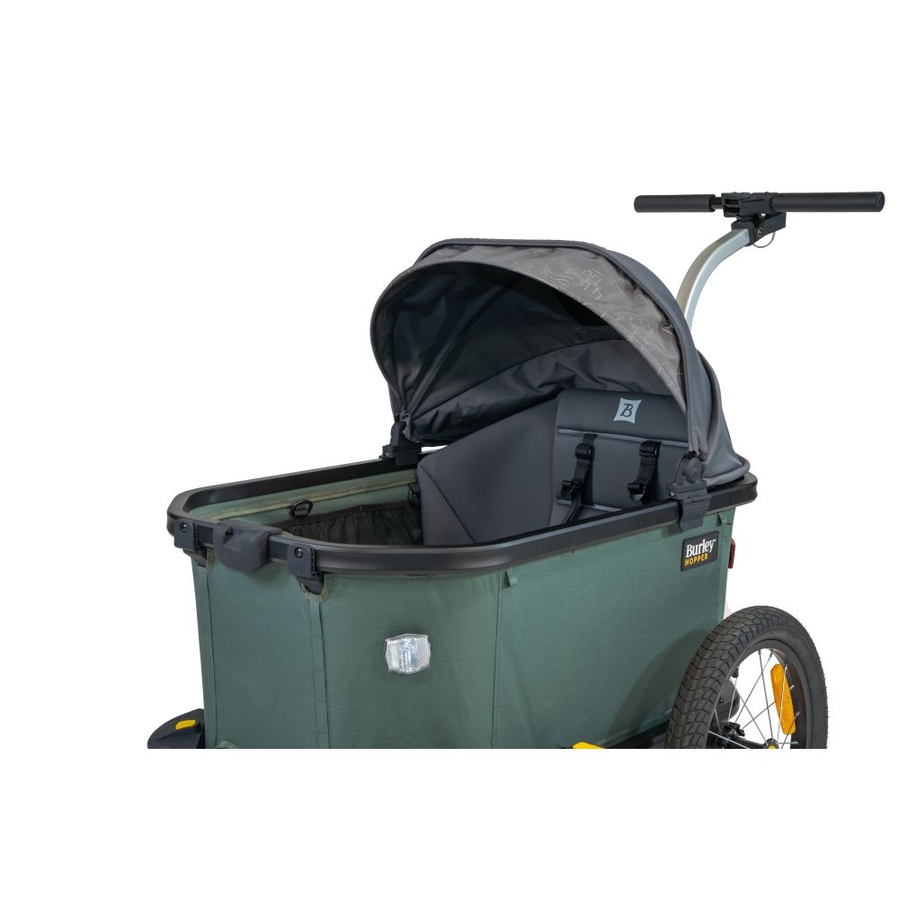 Burley Hopper Cargo Transport Fahrradanhänger 45 kg Grün/Schwarz