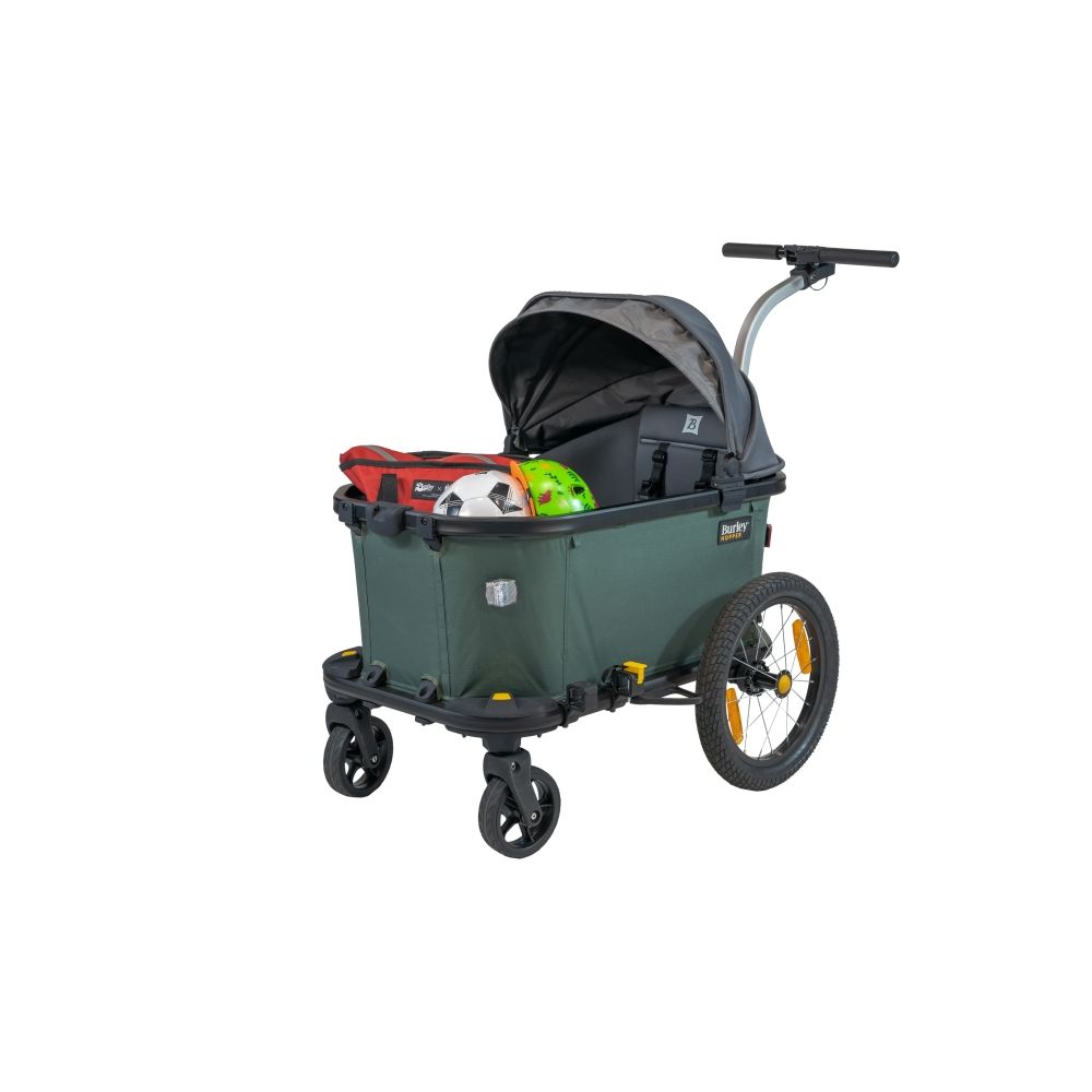 Burley Hopper Cargo Transport Fahrradanhänger 45 kg Grün/Schwarz