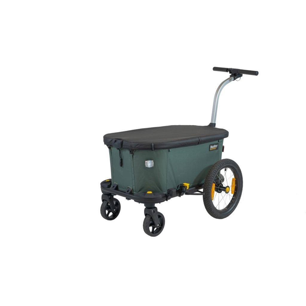 Burley Hopper Cargo Transport Fahrradanhänger 45 kg Grün/Schwarz