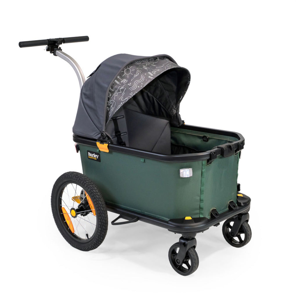 Burley Hopper Cargo Sitz Mit Sonnendach Schwarz