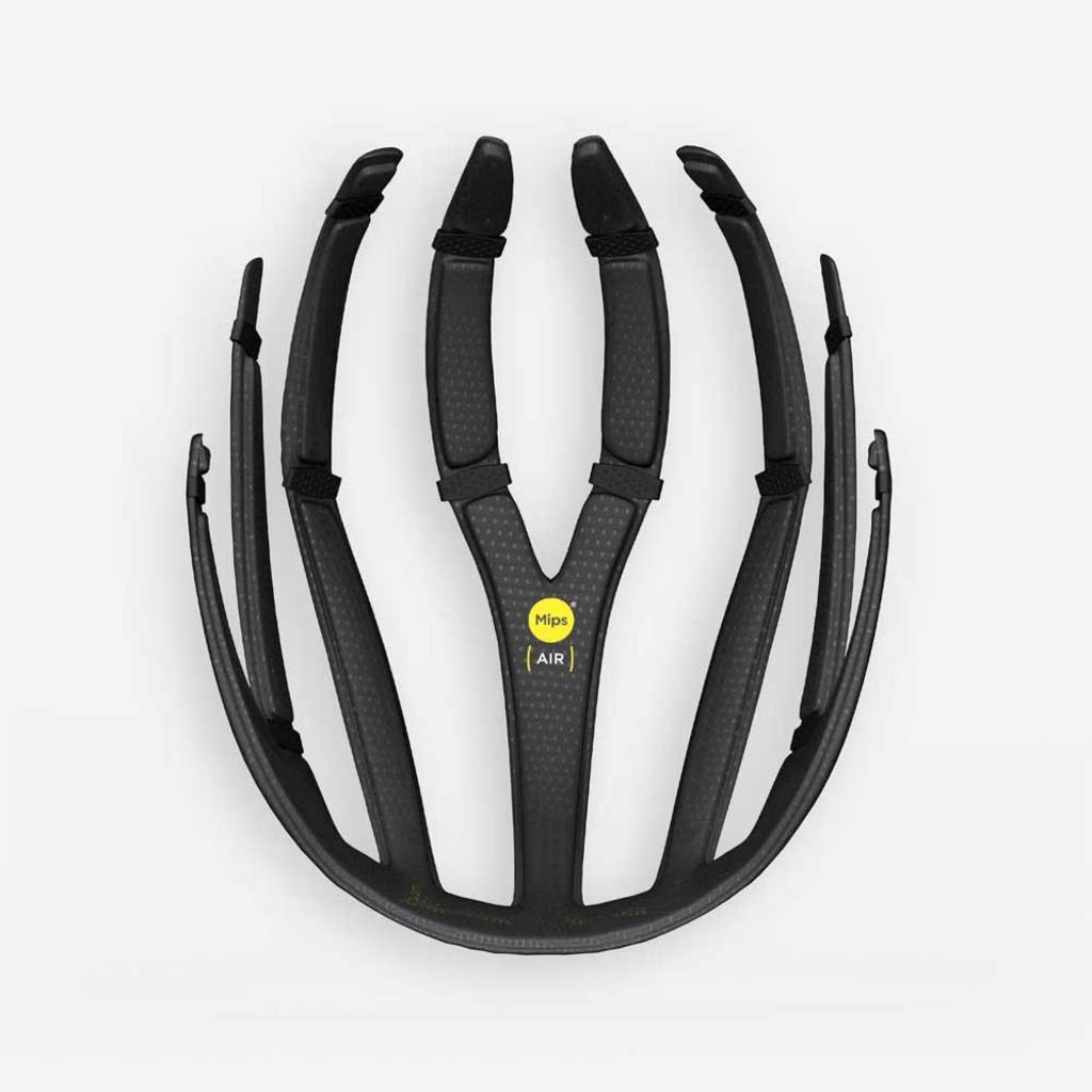 MET Trenta 3K Carbon Mips helmonderdelen in zwart, inclusief padding set voor maat S/M, lichte en veilige fietshandschoenen