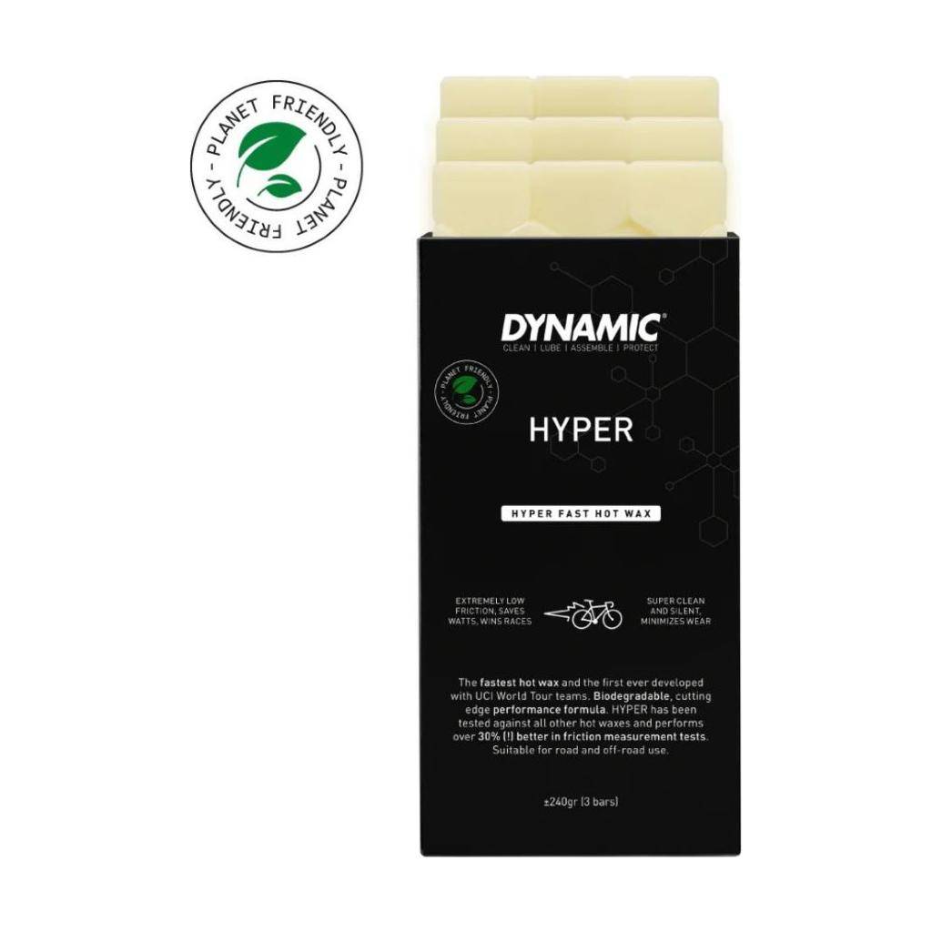 Biologische Dynamic Hyper Wax kettingwax in 240 g, smeermiddel voor fietsen met milieuvriendelijke formule.