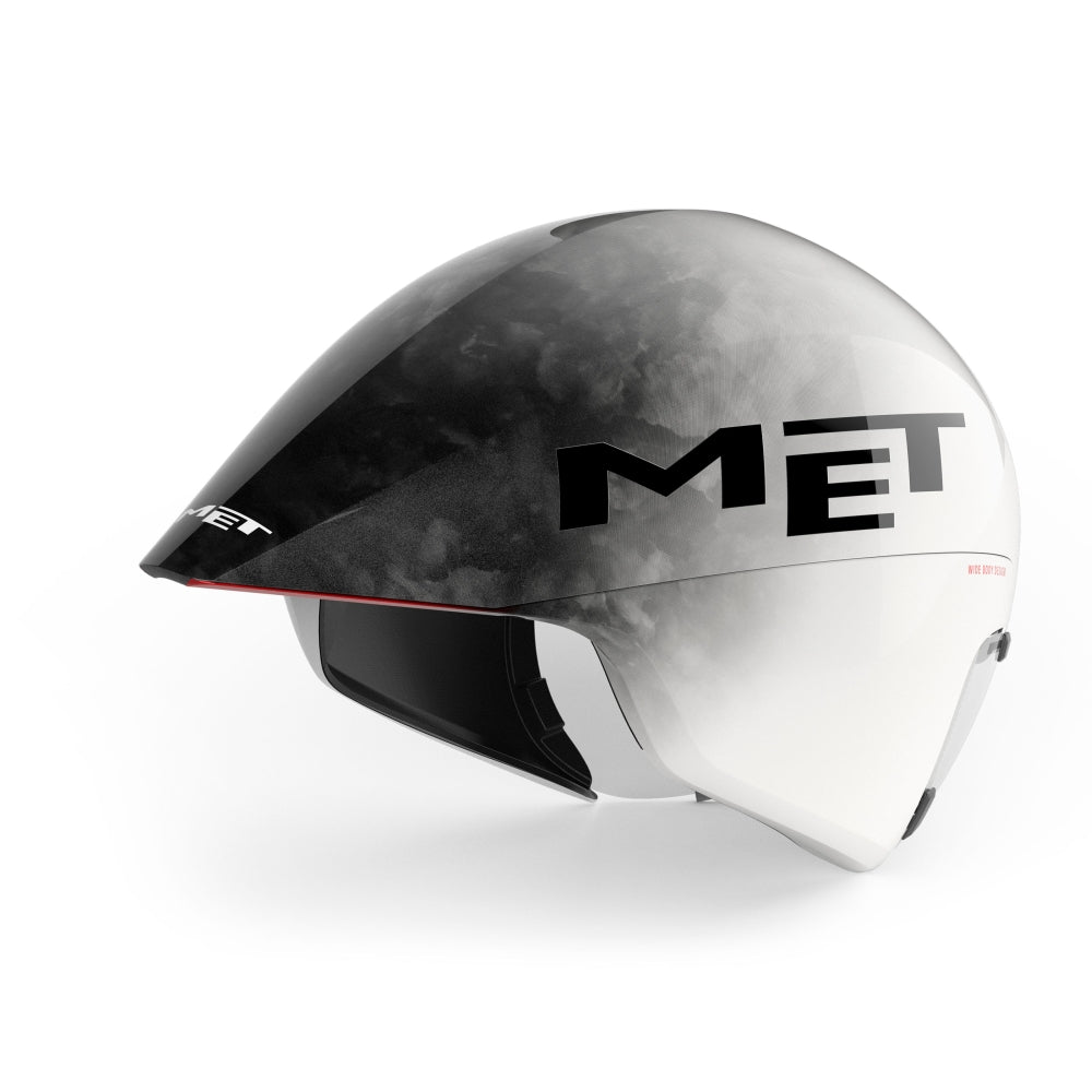 Fietshelm MET Drone Wide Body II UAE Team Emirates MY25 White Black - Le Coq Wielerartikelen