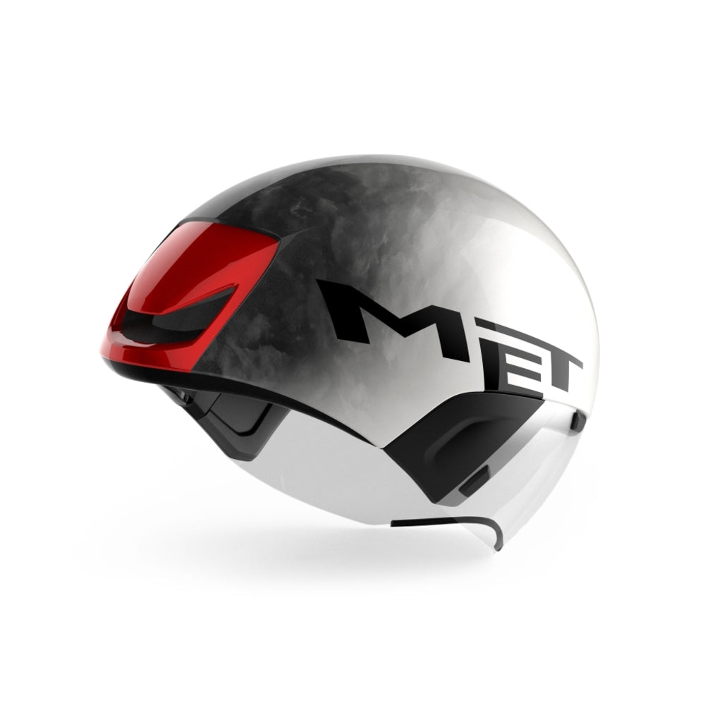 Fietshelm MET Codatronca UAE Team Emirates MY25 White Black - Le Coq Wielerartikelen