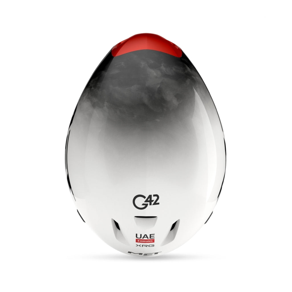 Fietshelm MET Codatronca UAE Team Emirates MY25 White Black - Le Coq Wielerartikelen