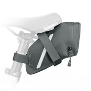 Zadeltas van SKS Trail, spatwaterdicht polyester, ideaal voor fietsaccessoires, zichtbaar met reflecterende details.